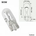 AMPOULE W3W 12V