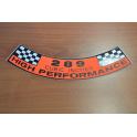 STICKER FILTRE A AIR MUSTANG 65-67 289