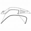 PAIRE JOINTS HAUT DE PORTE MUSTANG 65-66 FASTBACK