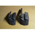 PAIRE DE CACHES DE GLISSIERES DE SIEGE DROIT PORSCHE BOXSTER / 911